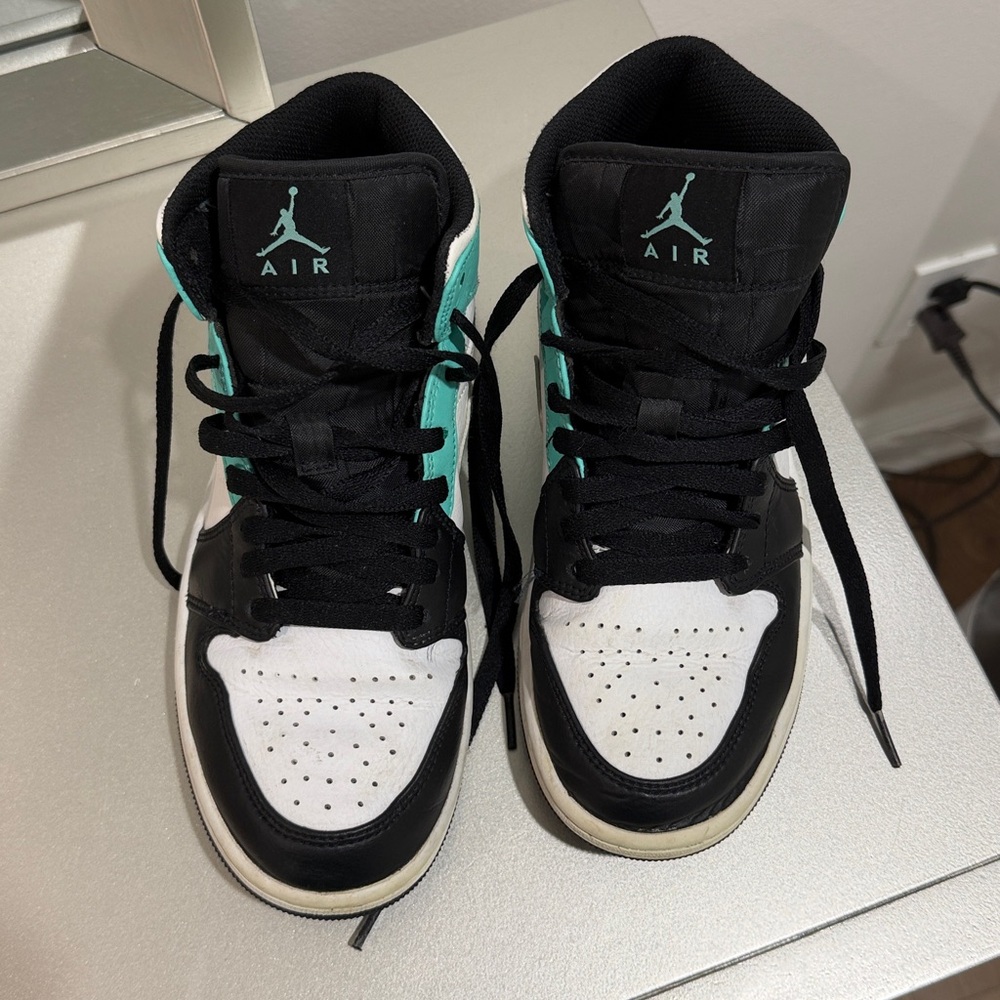 Nike Black, White, and Teal Sneakers